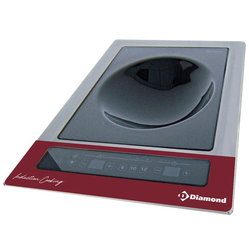 [12123] WOKI-36IB/M Plaque à induction "wok-encastrable" 3,6 kW, touches tactiles