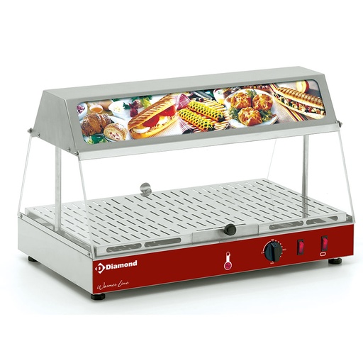 [12846] VLS1/R Vitrine chauffante avec bloc lumineux
