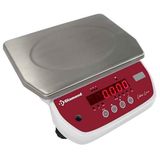[13878] BAL/6-1 Balance électronique inox, 6Kg x 1g